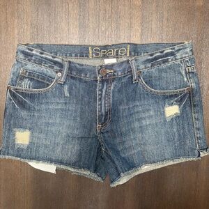 NWT -Spare Blue Distressed Denim Shorts